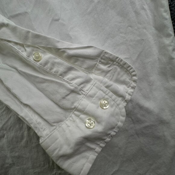 Brooks Brothers Men Cotton Adult Button Up Shirt Long Sleeve White 17 36/37 ** - Picture 11 of 13